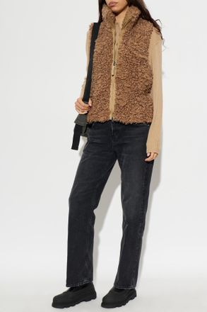 Woolrich Faux Fur Vest, Womens, Brown