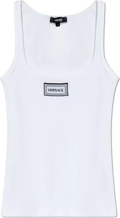 Versace Dames, Tops, Wit, Maat: XL Katoen