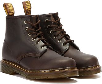 Dr. Martens Shop Voor Dr. Martens 101 Ys Crazy Horse Heren Donkerbruine Laarzen