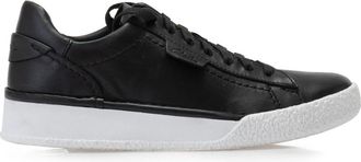 Clarks Zwarte leren sneakers Craft Cup - Dames - Sneakers - Zwart - 37 EU - Leer - Schoenen