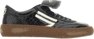 Puraai Polly Tab Sneakers - Dames - Sneakers - Zwart - 37 EU - Leer - Schoenen