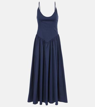 Staud Dena cotton midi dress