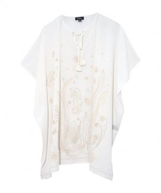 Echo NeptuneS Garden Caftan in Cream at Nordstrom, Size X-Small