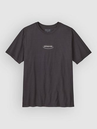 Patagonia 95 Oval Logo Camiseta negro