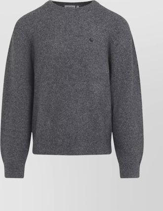 Carhartt Work in Progress crew neck sweater with ribbed cuffs and hem
