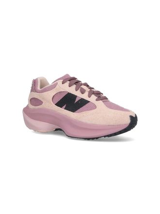 New Balance Two-Tone Suede and Mesh Sneaker - Pink