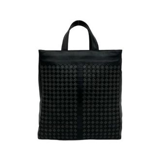 Bottega Veneta Pre-owned Tote Bags, female, Black, Size: ONE SIZE Pre-owned Intrecciato Leather Handbag