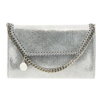 Stella McCartney Wallets & Cardholders, female, Gray, ONE SIZE, Falabella Wallet-On-Chain Crossbody
