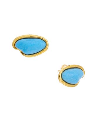 Oscar De La Renta Resin O Stud Earrings