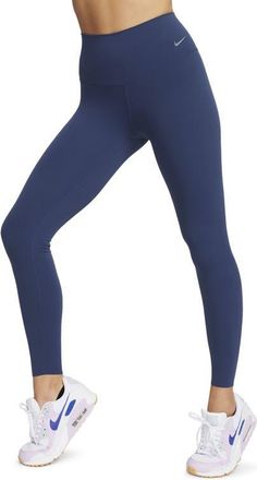 Nike Zenvy Dri-FIT High Waist Leggings in 410 Midnight Navy/black at Nordstrom, Size Xx-Large