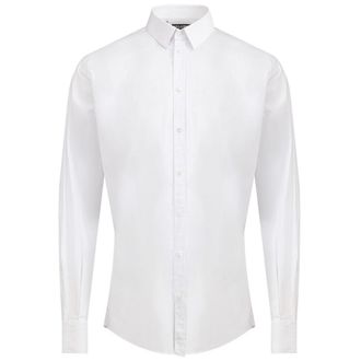 Dolce & Gabbana Mens Cotton Poplin Shirt Classic Fit - White - Size EU 44 (Mens)