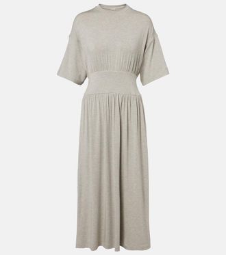 Toteme Jersey gathered midi dress