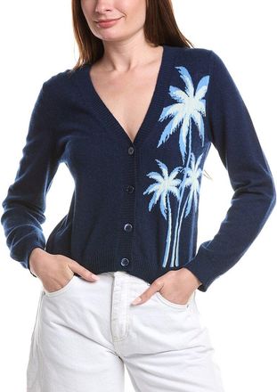 Isla Leah Palm Tree Cashmere Cardigan