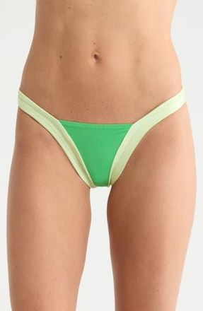 Maaji Trinity Reversible Bikini Bottoms in Green at Nordstrom Rack, Size Large
