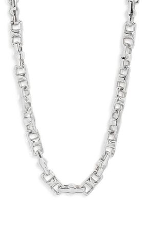 Nordstrom Square Mariner Link Necklace in Silver at Nordstrom