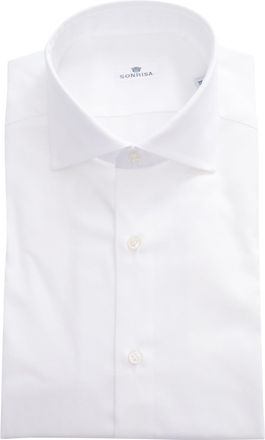 Sonrisa Crisp White Button-Down Formal Shirt
