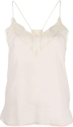Zadig&Voltaire Christy silk camisole - women - Silk/Polyamide/Spandex/Elastane - M - Neutrals