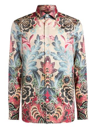 Etro floral-print shirt - Neutrals