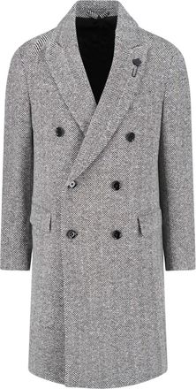 Lardini Cappotto Doppiopetto In Lana Vergine