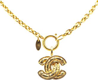 Chanel Pre-owned Womens Necklace Pendant - Mustard Metal - One Size