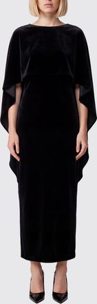 Alberta Ferretti Abito da cerimonia midi in velluto con scollo posteriore
