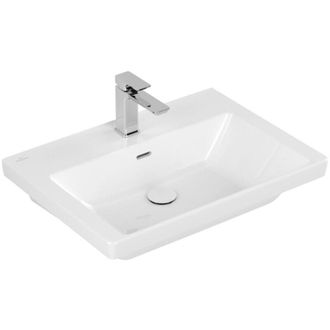Villeroy & Boch Villeroy&boch - V&b Subway 3.0 650x470 Mm V&b Basin Con Desbordamiento Con Orificio Para Toque Blanco C+
