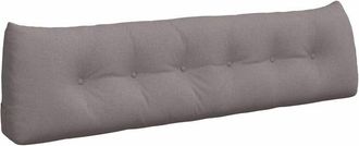 vidaXL Coj&iacute;n De Espalda Taup&eacute; 180 X 24 X 50 Cm Tela Vidaxl