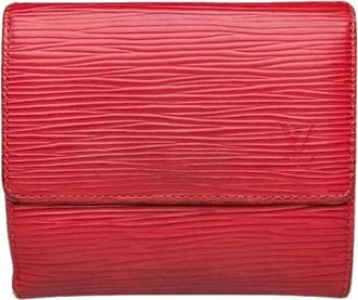 Louis Vuitton Pre-owned Wallets, female, Red, Size: ONE SIZE Pre-owned Leather Wallet