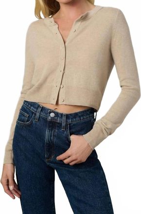 Joe's Dani Cashmere Cardigan In Oatmeal