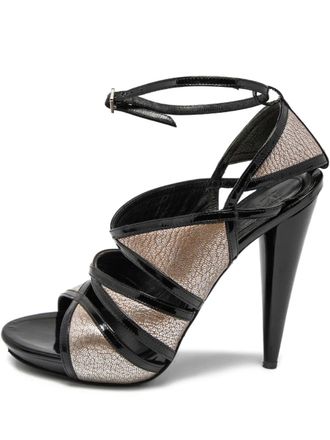 Alexander McQueen Leren sandalen - Zwart