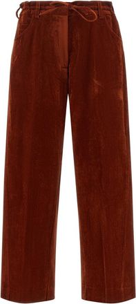 Nude Red Relaxed Drawstring Pants