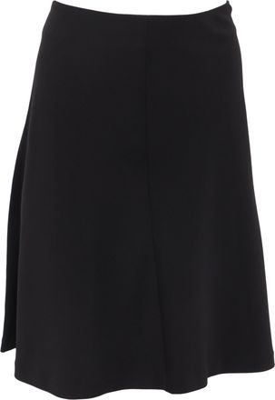 Theory Knee Length Skirt in Black Wool
