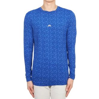 J.Lindeberg Maglia Manica Lunga Thor - - Sport - Uomo - Blu - L