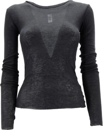 Bomboogie Zwarte T-shirts en polos - Dames - Longsleeves - Zwart - XL - Tops
