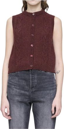 A.P.C. Jersey - Dames - Vesten - Rood - L - Wol - Truien & Vesten