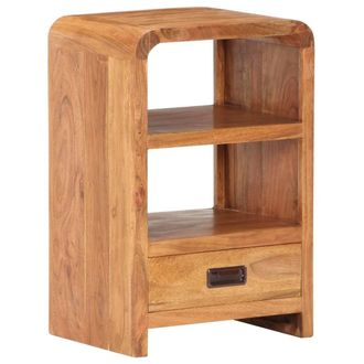 vidaXL Mesita De Noche Madera Maciza Acacia Acabado Miel 40x30x60 Cm Vidaxl