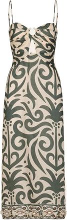 Johanna Ortiz Water Adventure midi dress - Green