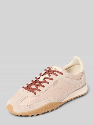 Hoff Sneaker aus Leder-Mix mit Logo-Detail Modell Bridge in Beige, Gr&ouml;&szlig;e 36