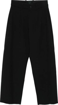 _J.LAL_ Uvas broek met geplooide voorkant - Zwart