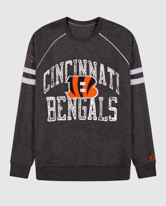 Starter Mens Cincinnati Bengals Crew Neck Sweatshirt In Grey