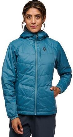 Black Diamond Solution Hoodie - Womens in Creek Blue at Nordstrom, Size Large