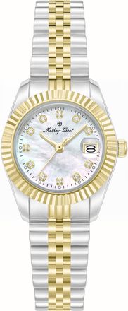 Mathey-Tissot Quartz White Mother of Pearl Dial Ladies Watch H250955A-A