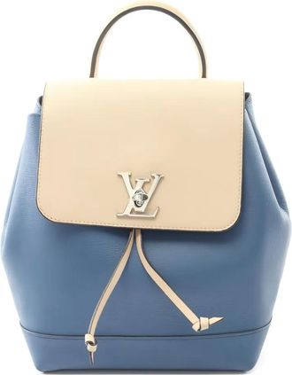 Louis Vuitton 2016 LockMe rugzak met logo - Blauw