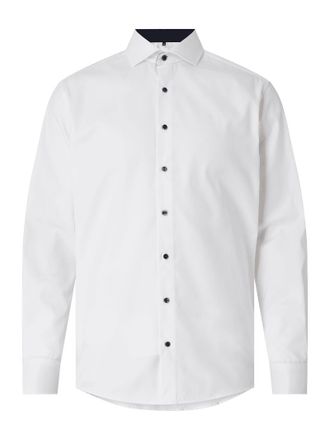 Eterna Regular Fit Business-Hemd aus Oxford in Weiss, Gr&ouml;&szlig;e 43
