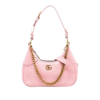 Gucci Pre-owned Aphrodite Satchel - Dames - Pre-owned - Roze - Maat: ONE Size Leer