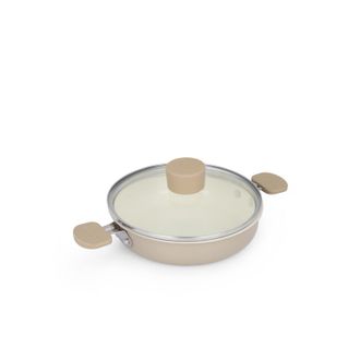 KASANOVA Tegame 16 cm Mini Fantasy con coperchio beige