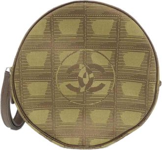 Chanel Green Khaki Nylon Pouch (Pre-Owned)