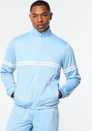 Sergio Tacchini Arturo Mesh Track Jacket in Dutch Canal/white at Nordstrom, Size Xxx-Large