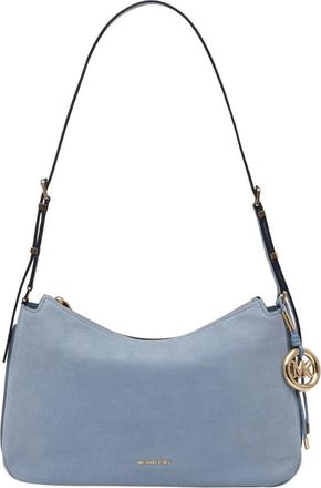 Michael Kors Nolita Medium Shoulder Bag - Dames - Schoudertassen - Blauw - ONE Size - Leer - Tassen