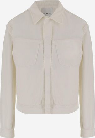 SA SU PHI Womens Cotton Jacket Ivory